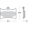 Τακάκια φρένων MOTO-MASTER BRAKE PAD CERAMIC APRILIA        RS 125 05 thumb
