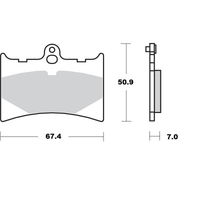 Τακάκια φρένων MOTO-MASTER BRAKE PAD CERAMIC APRILIA        RS 125 05