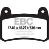 Τακάκια μοτοσυκλέτας EBC SINTERED HH FA658HH