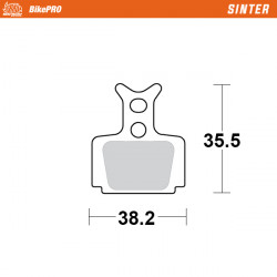 Τακάκια φρένων MOTO-MASTER BRAKE PAD SINTERs