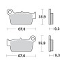 Τακάκια φρένων MOTO-MASTER BRAKE PAD SINTER RACE MX KAWASAKI KX 250 23