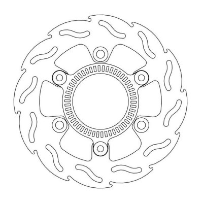 Δισκόπλακα MOTO-MASTER BRAKE ROTOR FIX FLAME ABS-FIT KAWASAKI Z 400 ABS