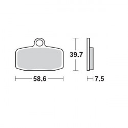 Τακάκια φρένων MOTO-MASTER BRAKEPAD KTM SX85. Τακάκια φρένων MOTO-MASTER BRAKEPAD KTM SX85.