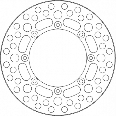 Πίσω δισκόπλακα μοτοσυκλέτας MOTO-MASTER BRAKE DISC VINT REAR KAWASAKI KX 500 D 86-88