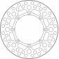 Πίσω δισκόπλακα μοτοσυκλέτας MOTO-MASTER BRAKE DISC VINT REAR KAWASAKI KX 500 D 86-88 thumb