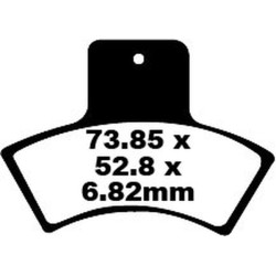 Τακάκια μοτοσυκλέτας EBC BRAKE PAD CARBON TT DIRT