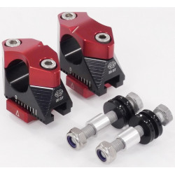 Αποστάτες τιμονιού μοτοσυκλέτας GILLES RISERS 2DGT BK/RD FZ-07 700 17