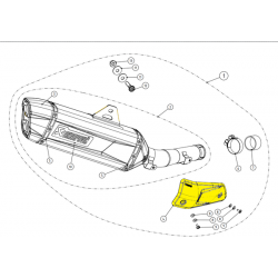 Προστατευτικό θερμοκρασίας εξάτμισης AKRAPOVIC P-HSY7SO2 CF