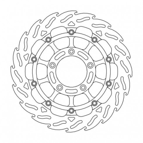 Δισκόπλακα MOTO-MASTER BRAKE ROTOR FLOAT FLAME RACE MV AGUSTA BRUTALE 1090 R 12-14 Δισκόπλακα MOTO-MASTER BRAKE ROTOR FLOAT FLAME RACE MV AGUSTA BRUTALE 1090 R 12-14
