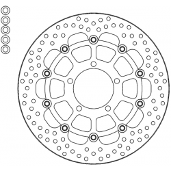 Δισκόπλακα MOTO-MASTER BRAKE ROTOR FLOAT ROUND KAWASAKI ZX-10 R 1000 ABS