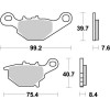 Τακάκια φρένων MOTO-MASTER NITRO για RM 85 17/14 /