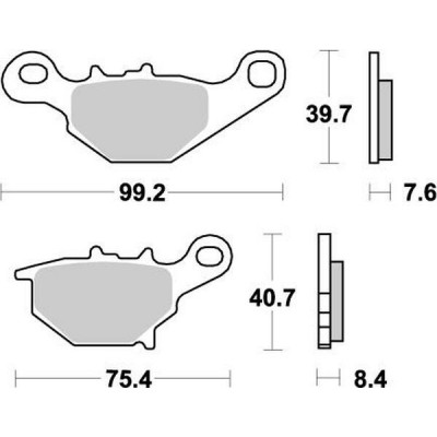 Τακάκια φρένων MOTO-MASTER NITRO για RM 85 17/14 /