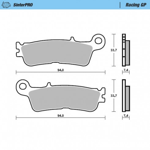 Τακάκια φρένων MOTO-MASTER BRAKEPAD 099822 Τακάκια φρένων MOTO-MASTER BRAKEPAD 099822
