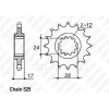 Κιτ αλυσίδα και γρανάζια κίνησης REGINA για HONDA CBR600F 97-98