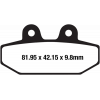 Τακάκια μοτοσυκλέτας EBC SINTERED HH FA710HH