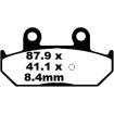 Τακάκια μοτοσυκλέτας EBC SFA ORG SCOOTER SFA412 thumb
