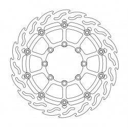 Δισκόπλακα MOTO-MASTER BRAKE ROTOR FLOAT FLAME SUMO SUZUKI RM-Z 250 06