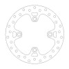 Δισκόπλακα MOTO-MASTER BRAKE ROTOR FIX ROUND TRIUMPH BONNEVILLE 900 T100 ABS 23