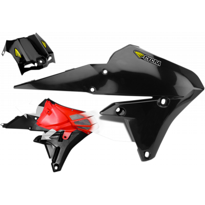 Κάλυμμα ψυγείου CYCRA YZF/WRF250 15-16 BLACK