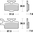 Τακάκια φρένων MOTO-MASTER NITRO για KX 65 A. thumb