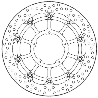 Δισκόπλακα εμπρός MOTO-MASTER BRAKE DISC FRONT HALO L/R HONDA CBR 1000 RR-R ABS