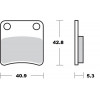 Τακάκια φρένων MOTO-MASTER BRAKE PAD CERAMIC HONDA X-ADV 750 ABS 23