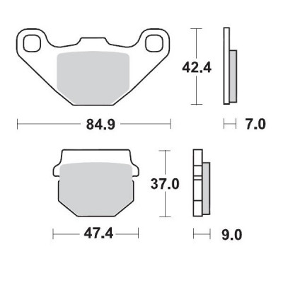 Τακάκια φρένων MOTO-MASTER BRAKE PAD CERAMIC APRILIA	RX 125 ABS 23