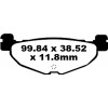 Τακάκια μοτοσυκλέτας EBC SFA ORG SCOOTER SFA408