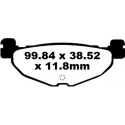 Τακάκια μοτοσυκλέτας EBC SFA ORG SCOOTER SFA408