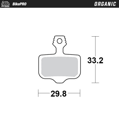 Τακάκια φρένων MOTO-MASTER BRAKE PAD ORGANIC.