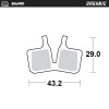 Τακάκια φρένων MOTO-MASTER BRAKE PAD ORGANIC