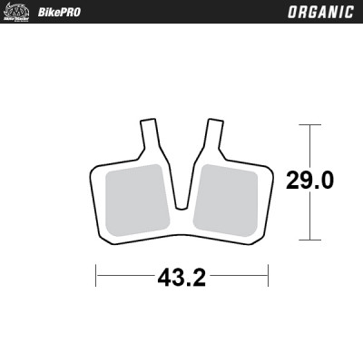 Τακάκια φρένων MOTO-MASTER BRAKE PAD ORGANIC