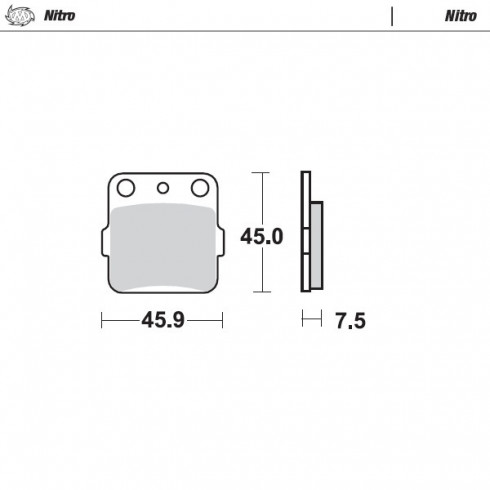 Τακάκια φρένων MOTO-MASTER BRAKE PAD SINTER YAMAHA YZ 65 23 Τακάκια φρένων MOTO-MASTER BRAKE PAD SINTER YAMAHA YZ 65 23