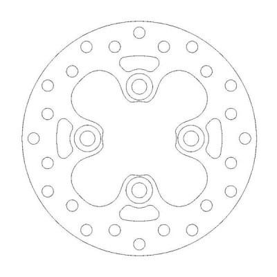 Δισκόπλακα MOTO-MASTER FRONT DISC ROUND KAWASAKI KFX 450 R 2x4