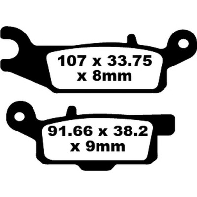 Τακάκια μοτοσυκλέτας EBC CARBON TT DIRT FA446TT