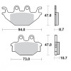 Τακάκια φρένων MOTO-MASTER BRAKE PAD CERAMIC YAMAHA MT-125 ABS 19
