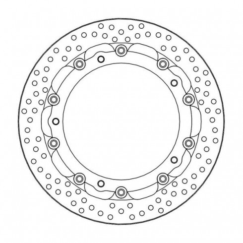 Δισκόπλακα MOTO-MASTER BRAKE ROTOR FLOAT ROUND RACE BMW R NINE T ABS 23 Δισκόπλακα MOTO-MASTER BRAKE ROTOR FLOAT ROUND RACE BMW R NINE T ABS 23