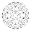 Δισκόπλακα MOTO-MASTER BRAKE DISC HALO FLOAT HONDA CB 500 X ABS 19-21 thumb
