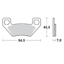 Τακάκια φρένων MOTO-MASTER BRAKEPAD POLARIS KYMCO Τακάκια φρένων MOTO-MASTER BRAKEPAD POLARIS KYMCO