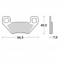 Τακάκια φρένων MOTO-MASTER BRAKEPAD POLARIS KYMCO thumb
