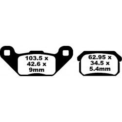 Τακάκια μοτοσυκλέτας EBC CARBON TT DIRT FA431TT Τακάκια μοτοσυκλέτας EBC CARBON TT DIRT FA431TT