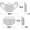 Τακάκια φρένων MOTO-MASTER NITRO για FS 570 11 thumb
