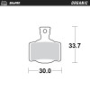 Τακάκια φρένων MOTO-MASTER BRAKE PAD ORGANIC z