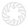 Δισκόπλακα MOTO-MASTER BRAKE ROTOR FIX FLAME LEFT PIAGGIO MP3 400 ABS 23