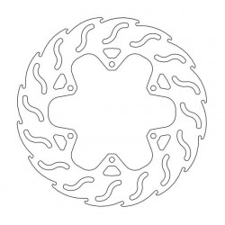 Δισκόπλακα MOTO-MASTER BRAKE ROTOR FIX FLAME LEFT PIAGGIO MP3 400 ABS 23