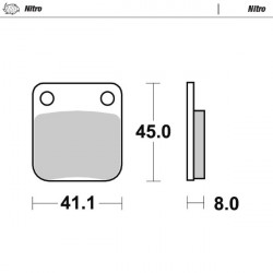 Τακάκια φρένων MOTO-MASTER BRAKE PAD SINTER KAWASAKI KLX 230 R 23 Τακάκια φρένων MOTO-MASTER BRAKE PAD SINTER KAWASAKI KLX 230 R 23