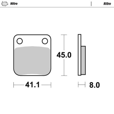 Τακάκια φρένων MOTO-MASTER BRAKE PAD SINTER KAWASAKI KLX 230 R 23