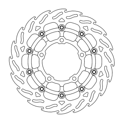 Πίσω δισκόπλακα μοτοσυκλέτας MOTO-MASTER BRAKE DISC FLOAT TRIUMPH TIGER 1050 ABS 20