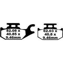 Τακάκια μοτοσυκλέτας EBC BRAKE PAD CARBON TT DIRT Τακάκια μοτοσυκλέτας EBC BRAKE PAD CARBON TT DIRT