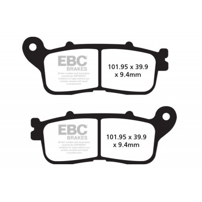 Τακάκια μοτοσυκλέτας EBC SINTERED HH FA623HH